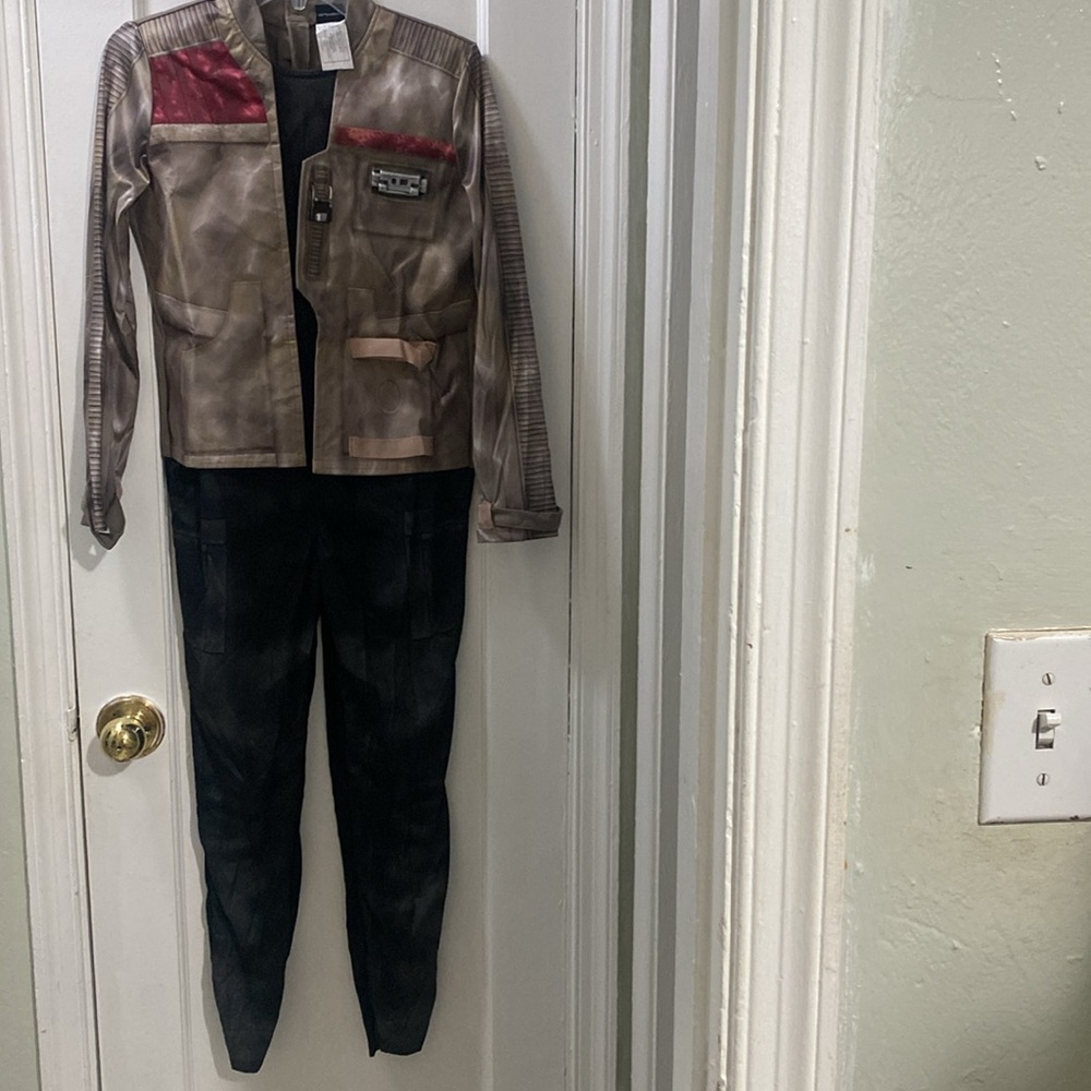 Star Wars The Force Awakens Finn Deluxe Child Costume Jumpsuit Size Large - Picture 5 of 8
